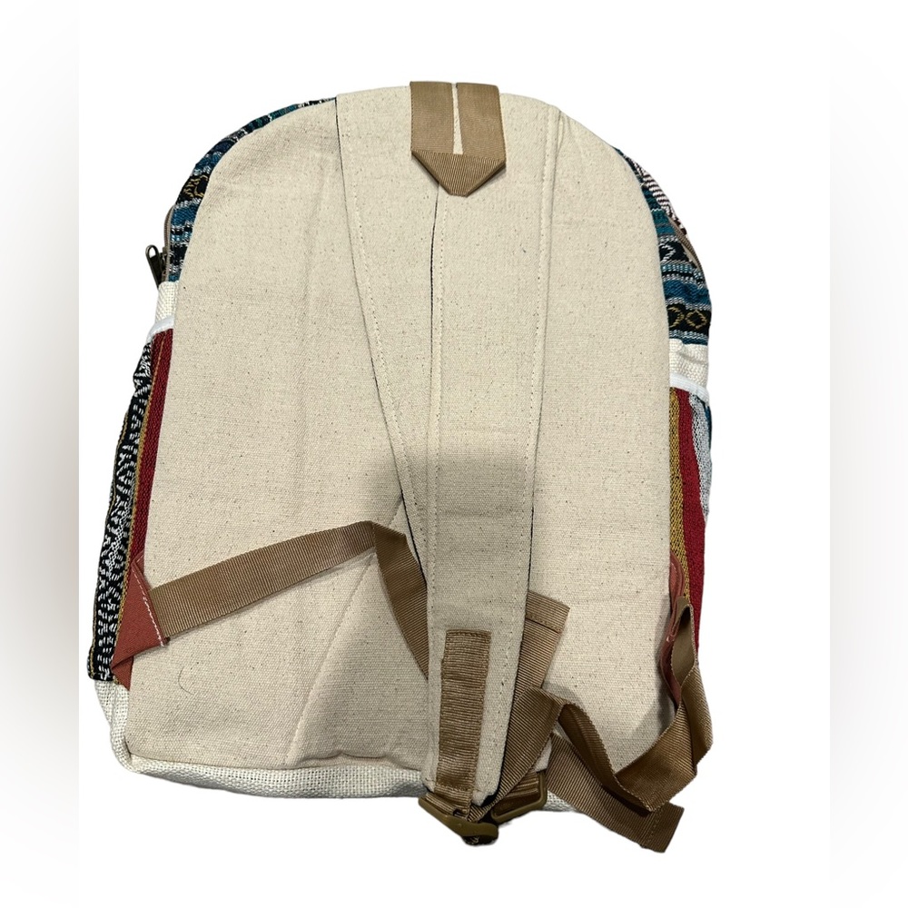 NWT.  100%. Natural Hemp BackPack. 03 BL/BL - Picture 2 of 4